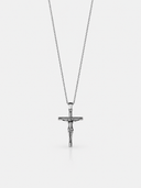 Crucifix Chain silver men necklace religious waterproof SOC.BCLUB