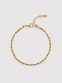 Rope Bracelet 3MM gold men bracelet SOC.BCLUB