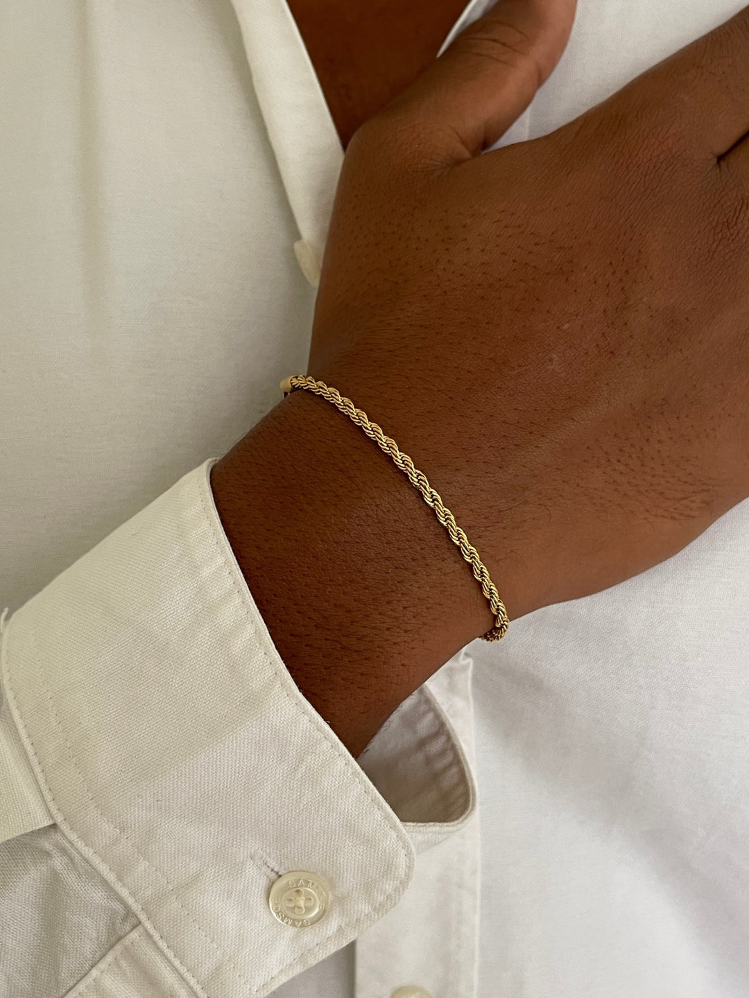 Rope Bracelet gold men detail SOC.BCLUB