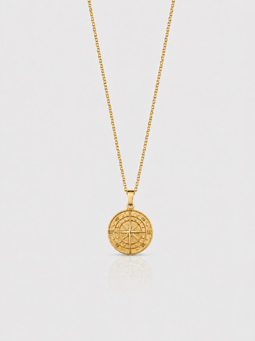 Compass Chain gold men necklace SOC.BCLUB