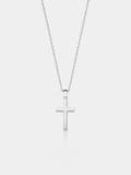 Cross Chain silver men necklace religious waterproof SOC.BCLUB