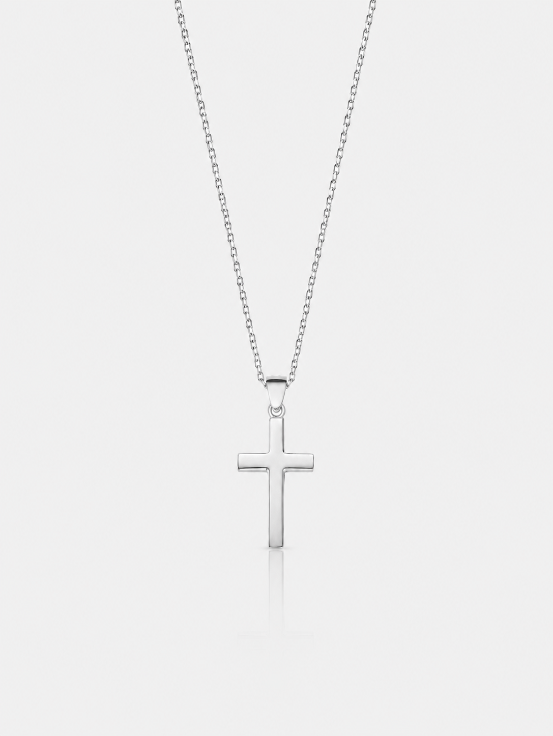 Cross Chain silver men necklace religious waterproof SOC.BCLUB