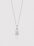 Initials Chain silver men personalized necklace SOC.BCLUB