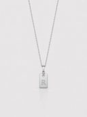 Initials Chain silver men personalized necklace SOC.BCLUB