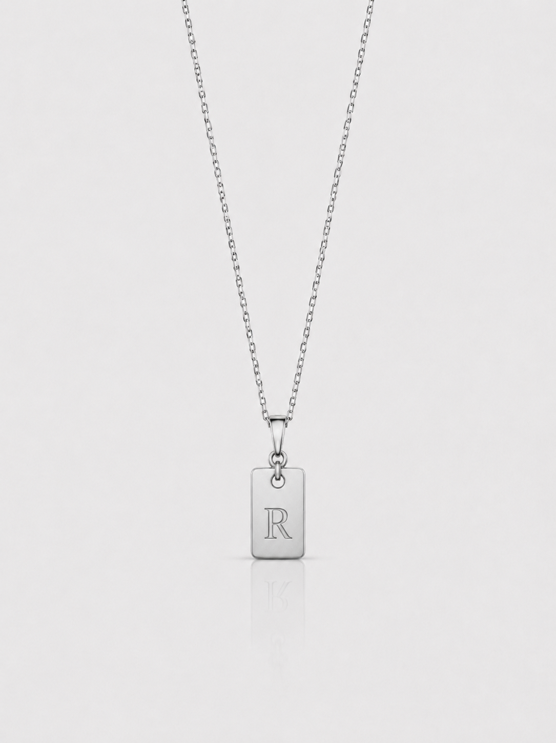 Initials Chain silver men personalized necklace SOC.BCLUB