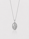 Maria Chain silver men religious necklace SOC.BCLUB