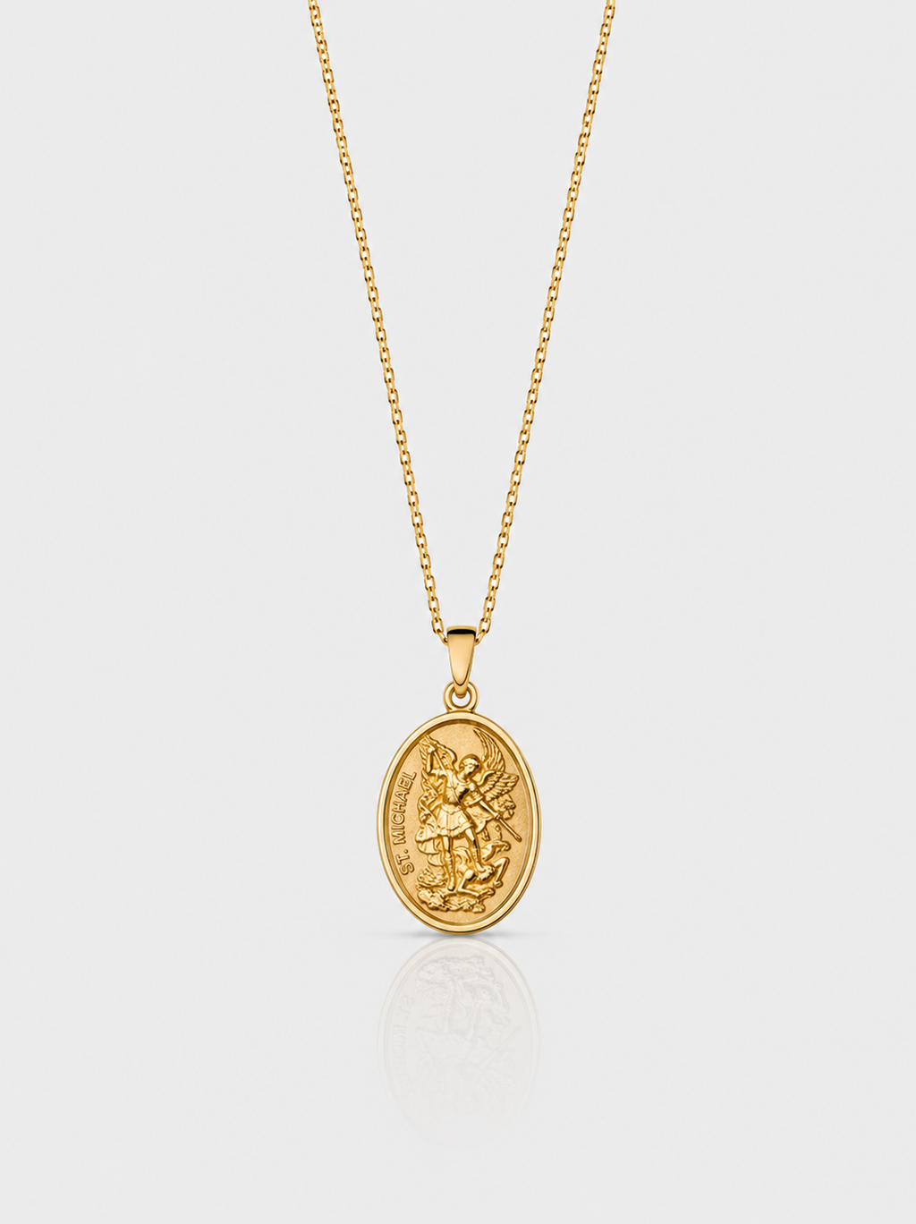 St Michael Chain sterling silver men pendant SOC.BCLUB